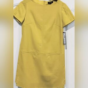 Beautiful Fall Canary Yellow Tahari Size 2 Petite Dress